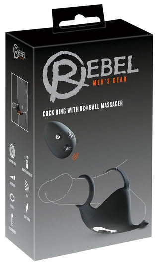 Rebel cock ring met  ball massage