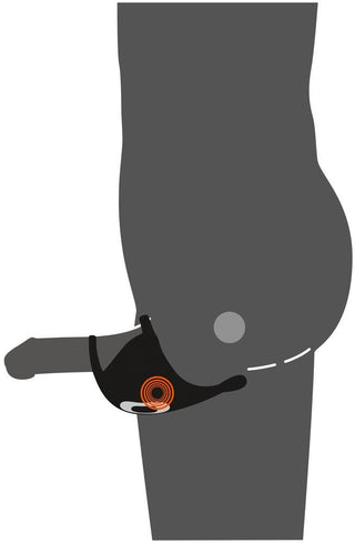 Rebel cock ring met  ball massage